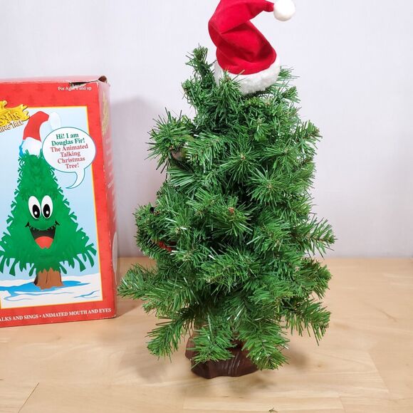 Gemmy DOUGLAS FIR TALKING TREE Animated Singing Christmas Tree Battery Powered - Picture 5 of 10